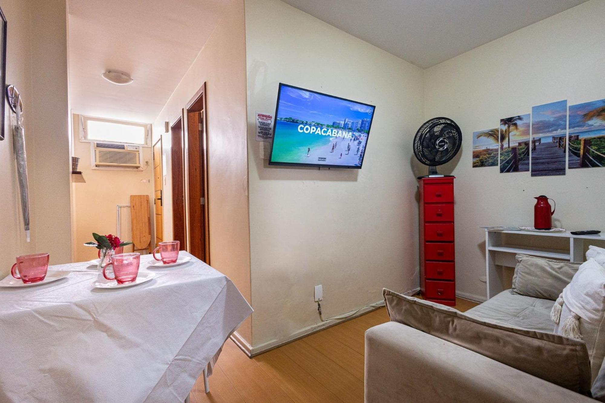 Apartamento Copacabana 200M Da Praia - Wifi Gratis - Cp5 Rio de Janeiro Exteriör bild
